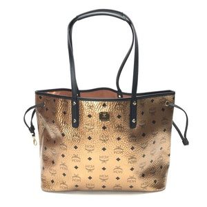 Gold MCM tote